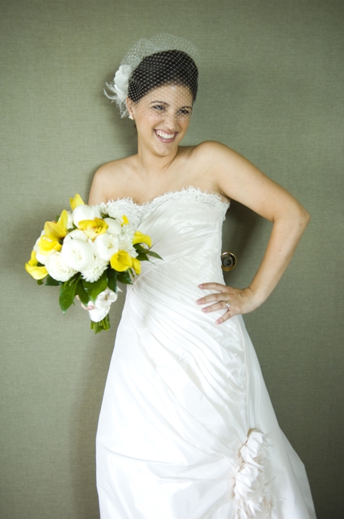 bride holding her bouquet