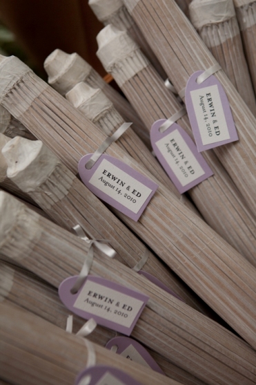 parasols with custom tags