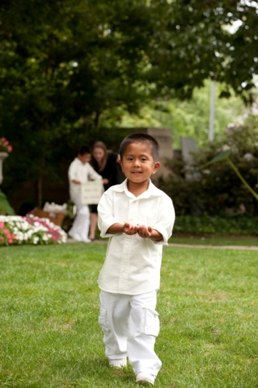 ring bearer and son of the grooms