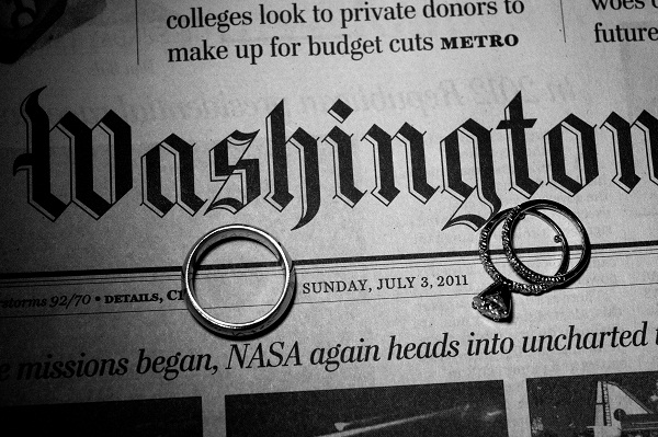 the wedding rings on the day's Washington Post