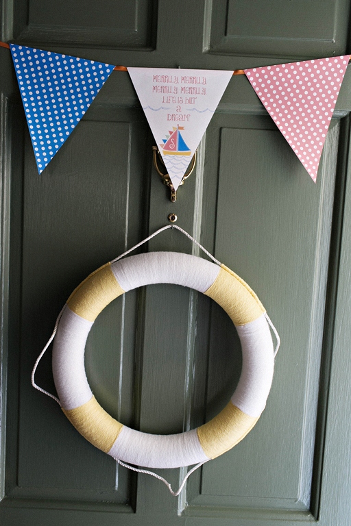 02  Tim Riddick Photography Lemonade Design Studio Bellwether Events Row Row Row Your Boat Nautical pastel rainbow first birthday party life ring preserver
