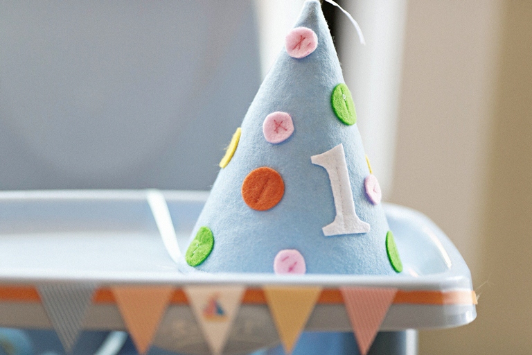 18 Tim Riddick Photography Lemonade Design Studio Bellwether Events Row Row Row Your Boat Nautical pastel rainbow first birthday party  smash cake party hat