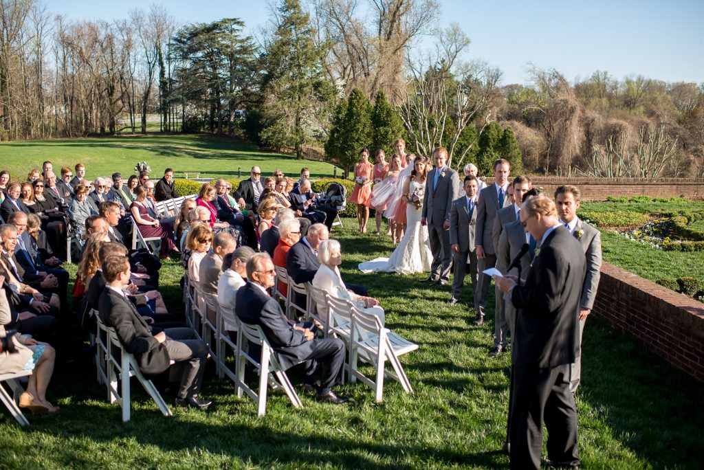 Oxon Hill Manor Maryland wedding Bellwether Events outdoor ceremony