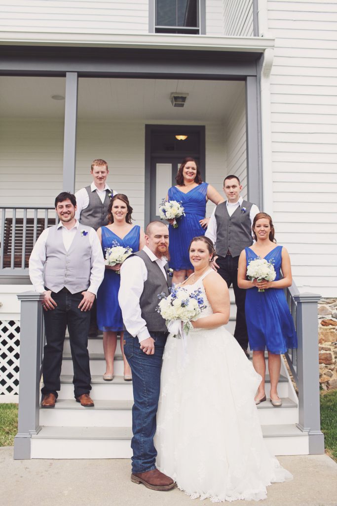 blue and white wedding palette 