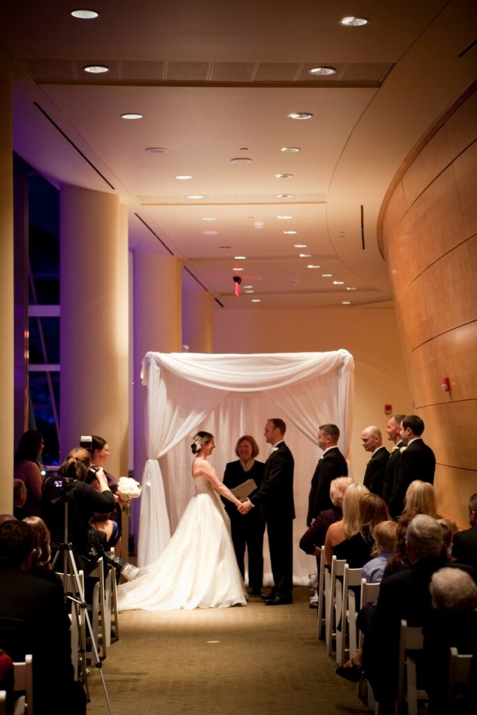 Strathmore Music Center wedding ceremony with Jewish Chuppah