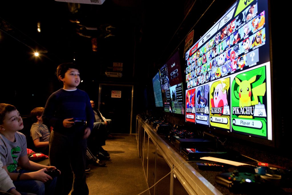 video game birthday party gamer truck