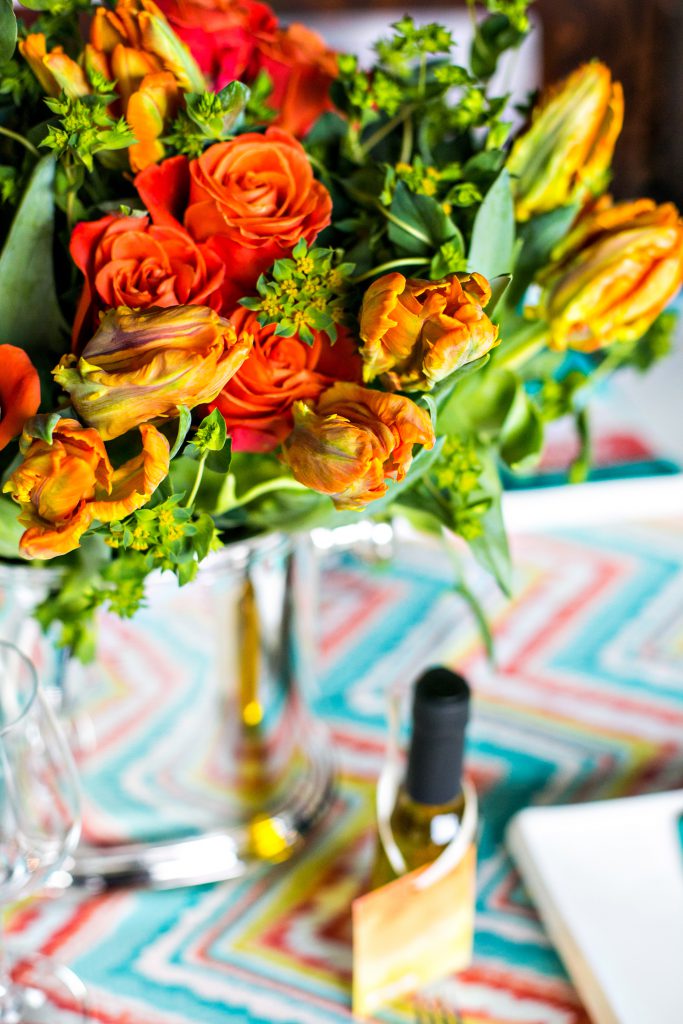 Colorful Mediterranean rehearsal dinner ideas