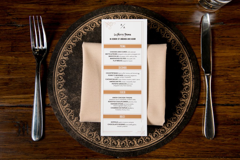 Italian rehearsal dinner ideas