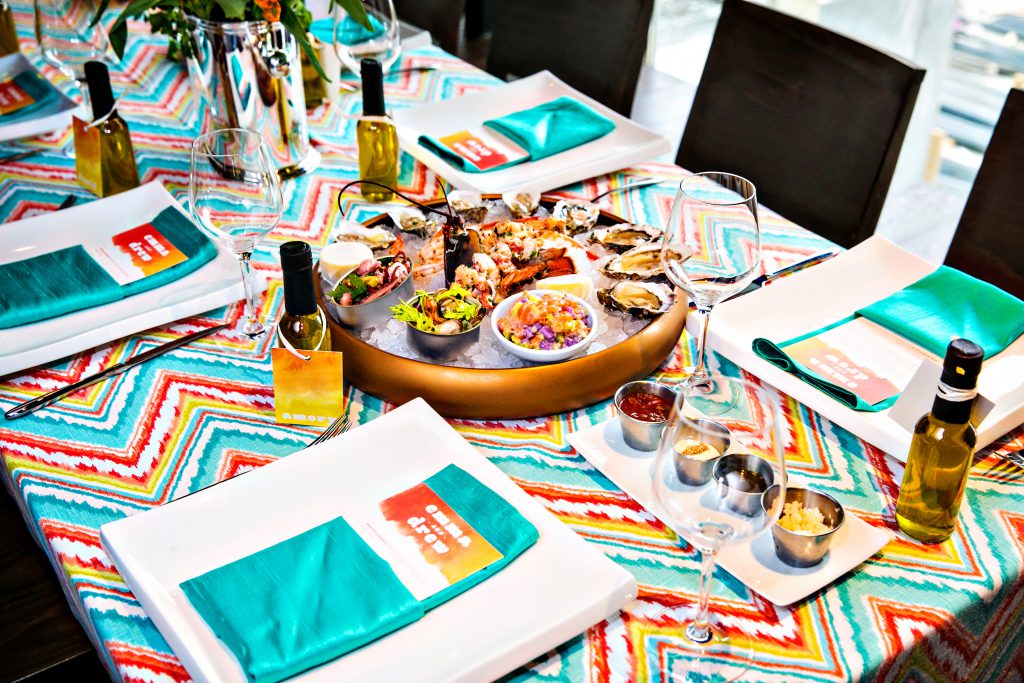 Colorful Mediterranean rehearsal dinner ideas