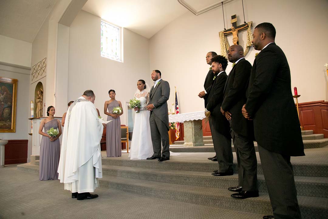 09 Catholic ceremony Saint Francis Hall wedding reception by top DC planner Bellwether Events
