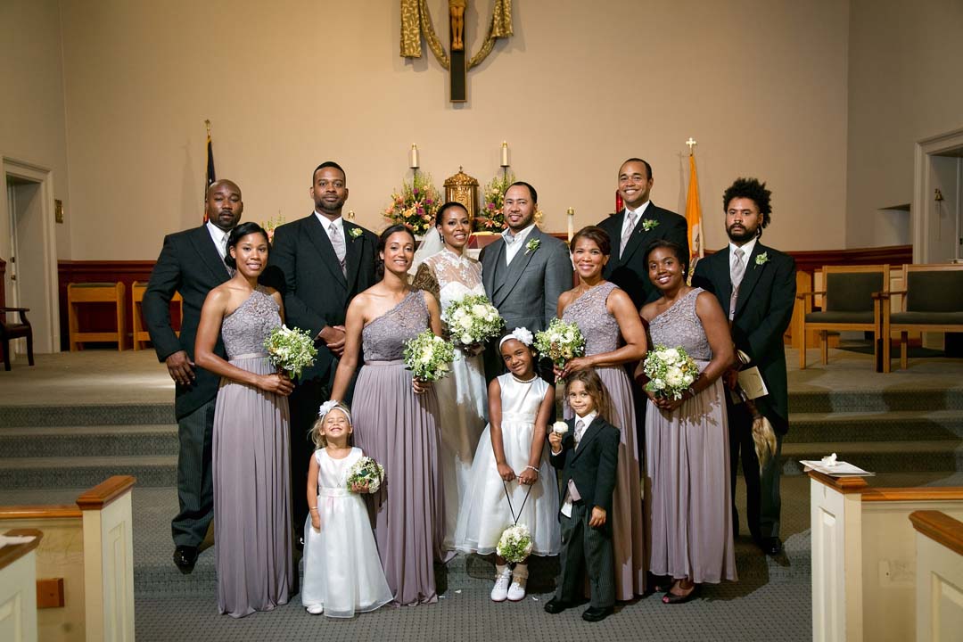12 Catholic ceremony Saint Francis Hall wedding reception by top DC planner Bellwether Events