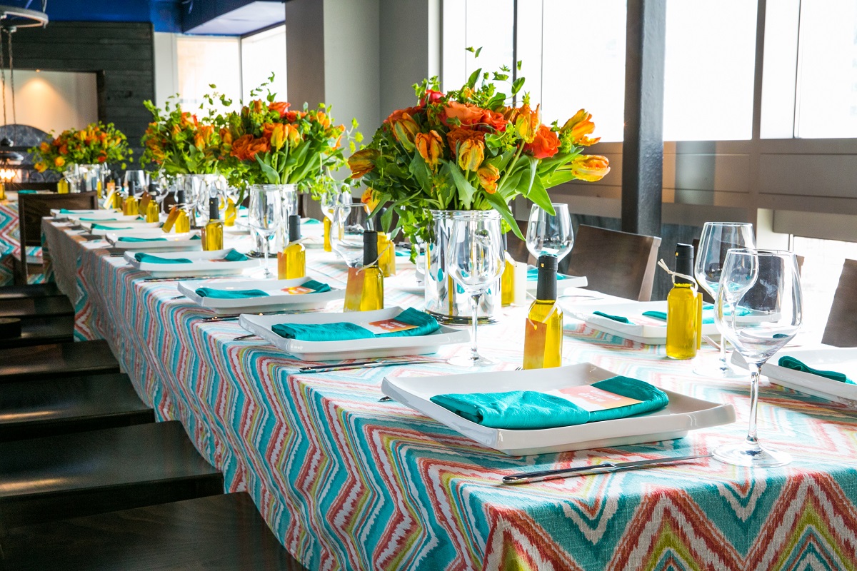 Colorful rehearsal dinner inspiration Kapnos Taverna by top DC event planner Bellwether Events 01