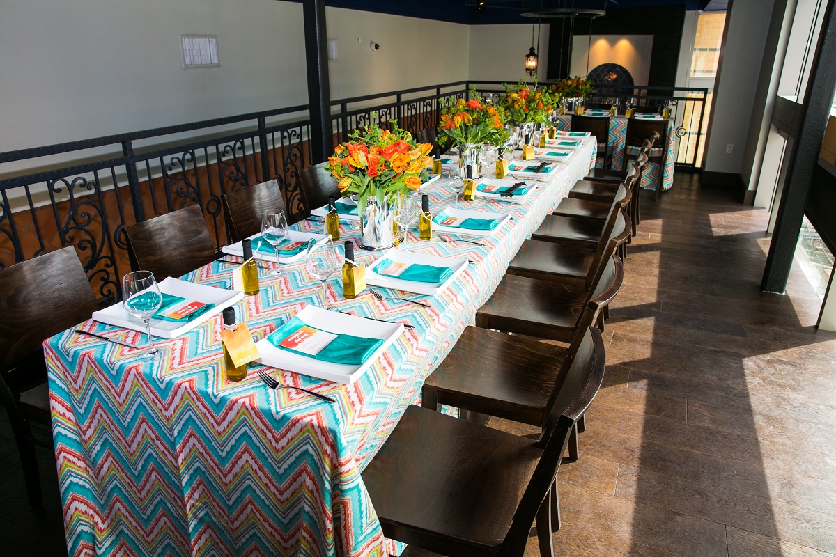 Colorful rehearsal dinner inspiration Kapnos Taverna by top DC event planner Bellwether Events 11