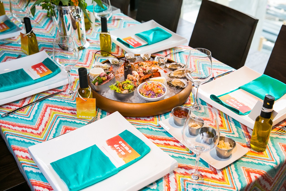 Colorful rehearsal dinner inspiration Kapnos Taverna by top DC event planner Bellwether Events 16