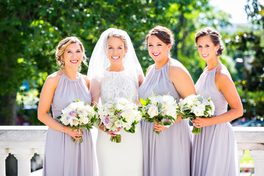gray lavender bridesmaid dresses