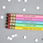pastel rainbow sassy pencil set