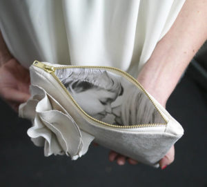 mother of the bride gift custom photo pouch