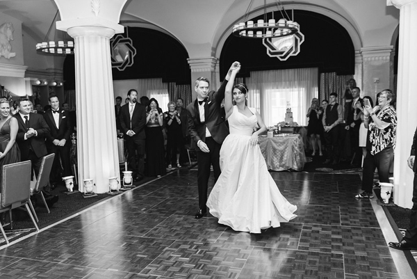 hotel monaco dc wedding photo - first dance