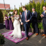 Fathom Gallery Wedding OUtdoor rooftop DC ceremony