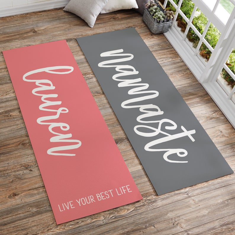 bridesmaid gift - custom yoga mat
