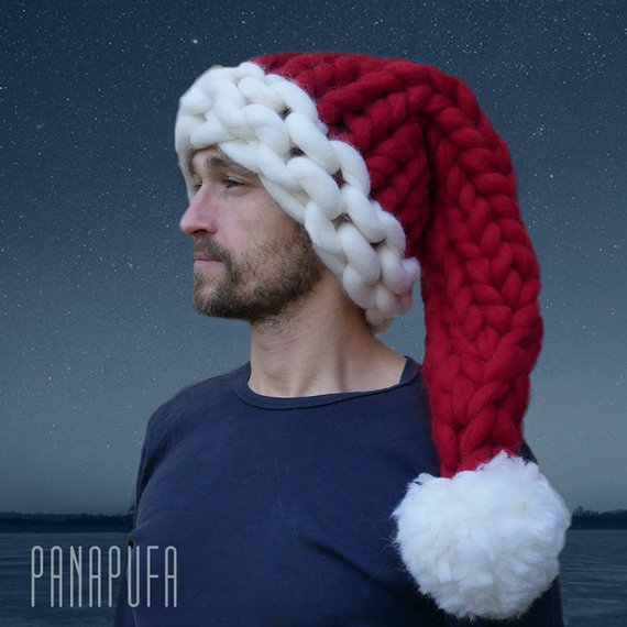 white elephant gag christmas gift yankee swap knit santa hat