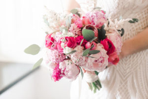 Hotel Monaco DC wedding - pink bridal bouquet