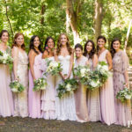 Rust Manor House wedding blush bridesmaid dresses Leesburg VA