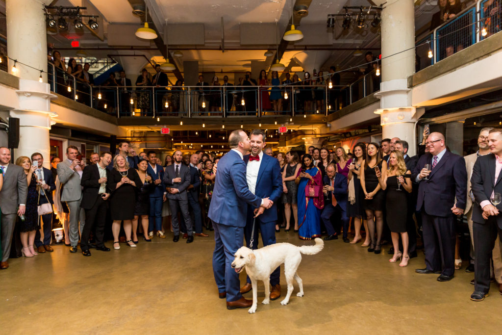 Torpedo Factory Alexandria Virginia wedding dog first dance