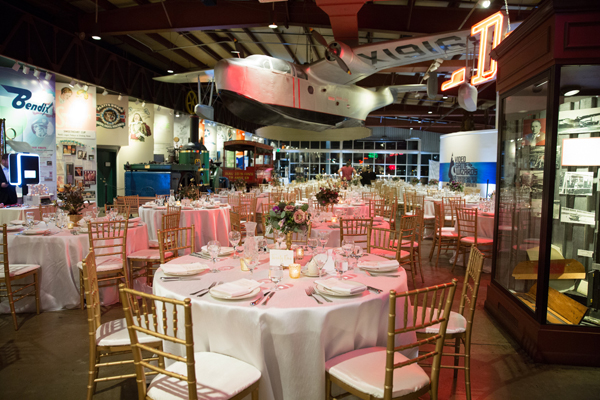  wedding reception at the Baltimore Museum of Industry