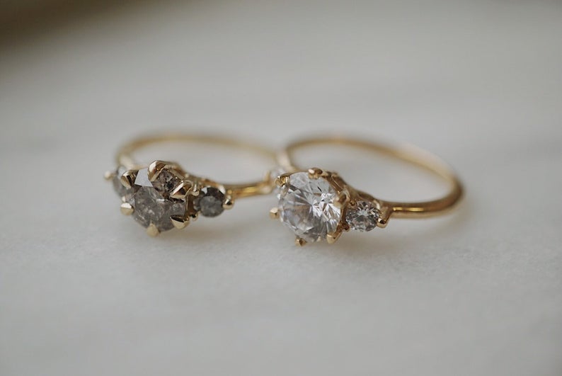 etsy wedding idea diamond engagement ring