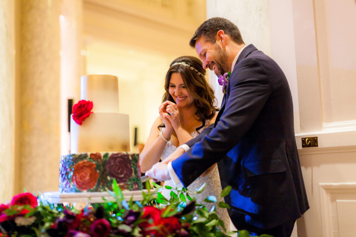 Carnegie Institution for Science Wedding – Bellwether Events – Washington DC event planner 24 wedding cake cutting