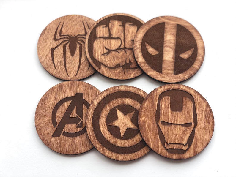 gift idea for the home - avengers coasters 