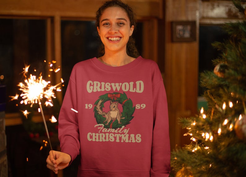 pop culture gifts for dad: national lampoon christmas sweatshirt