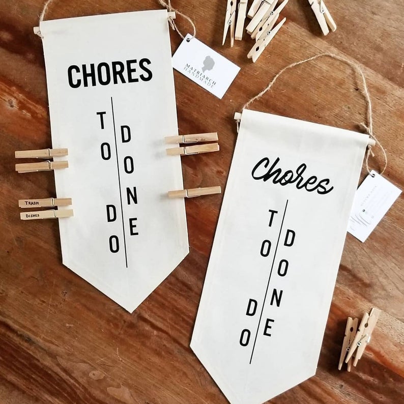 gift idea for the home - chores chart
