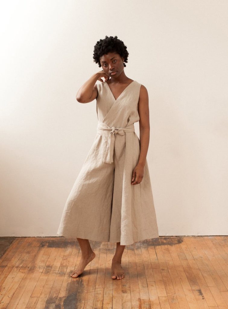 gift idea for women over $100: linen jumpsuit 