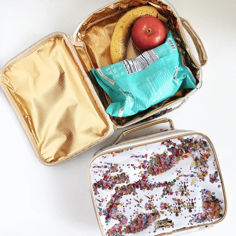 kids gift idea: glitter lunch box