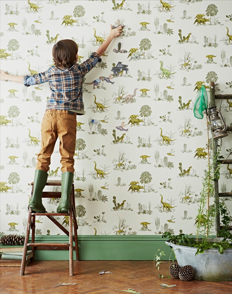 kids gift idea: magnetic dinosaur wallpaper