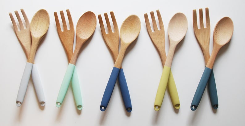 gift idea for the home - wooden utensil set