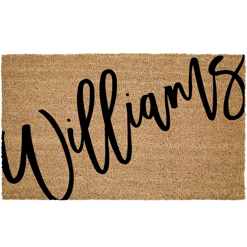 gift idea for the home - custom welcome mat