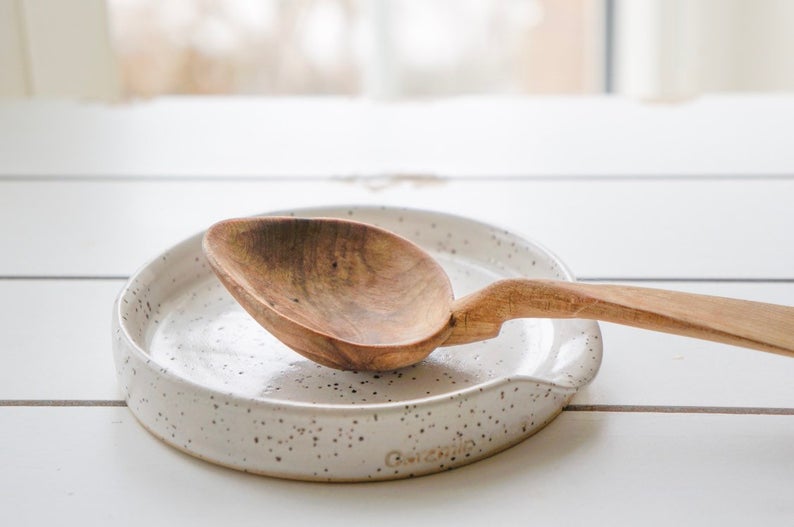 gift idea for the home - stoneware spoon rest