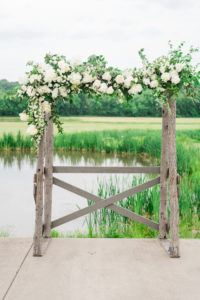 Riverside on the Potomac wedding- Bellwether Events - ceremony arch