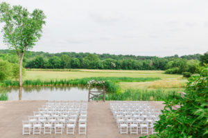 Riverside on the Potomac wedding- Bellwether Events - ceremony set up