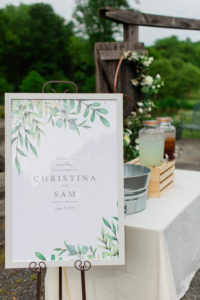Riverside on the Potomac wedding- Bellwether Events - ceremony welcome sign