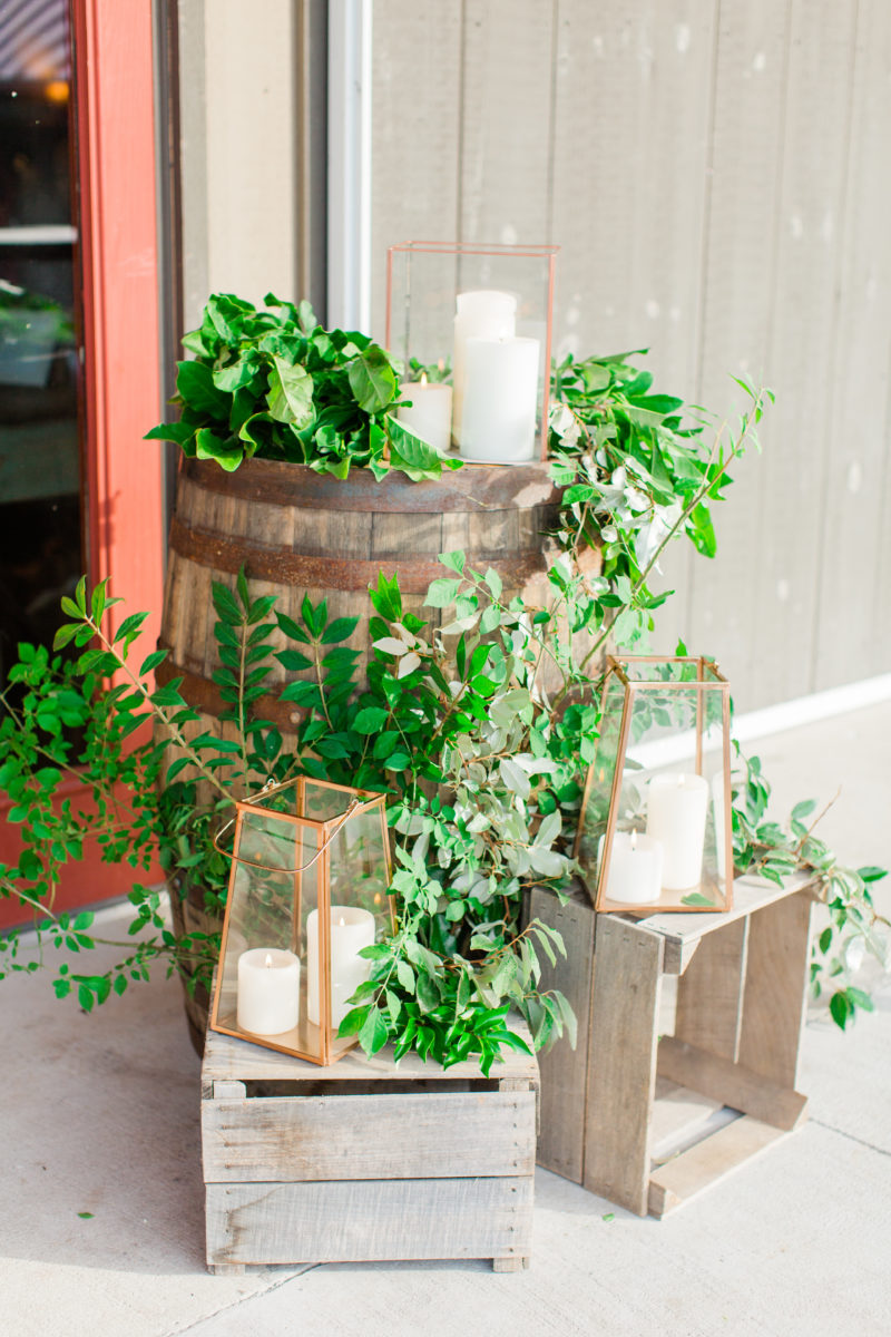 Riverside on the Potomac wedding- Bellwether Events - reception welcome florals