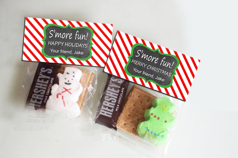 holiday party idea: s'more favors