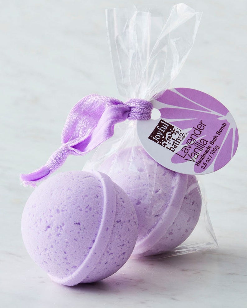 DC artist gift idea: handmade lavender bath bomb
