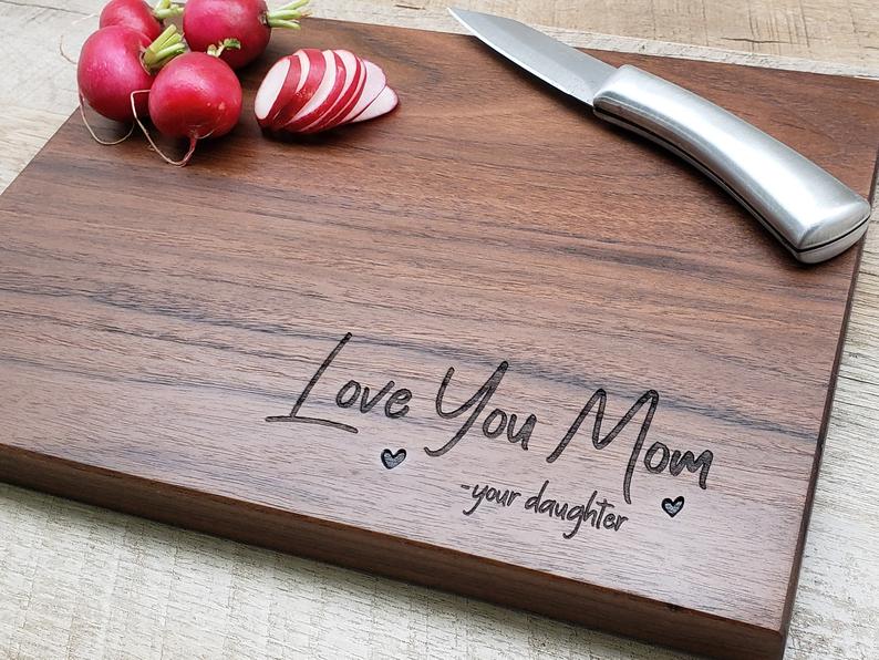 mother gift cutting board custom
