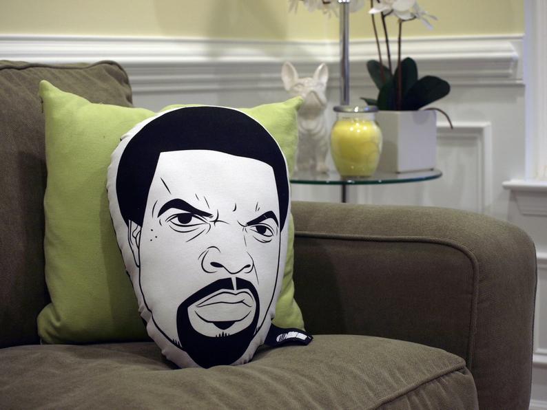 rapper ice cube gift idea - handmade pillow
