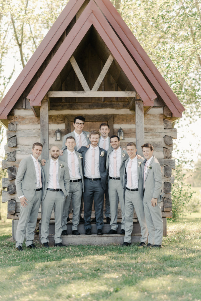 men's wedding attire gray suit - Riverside on the Potomac