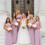 DAR DC wedding dusty rose bridesmaid dresses